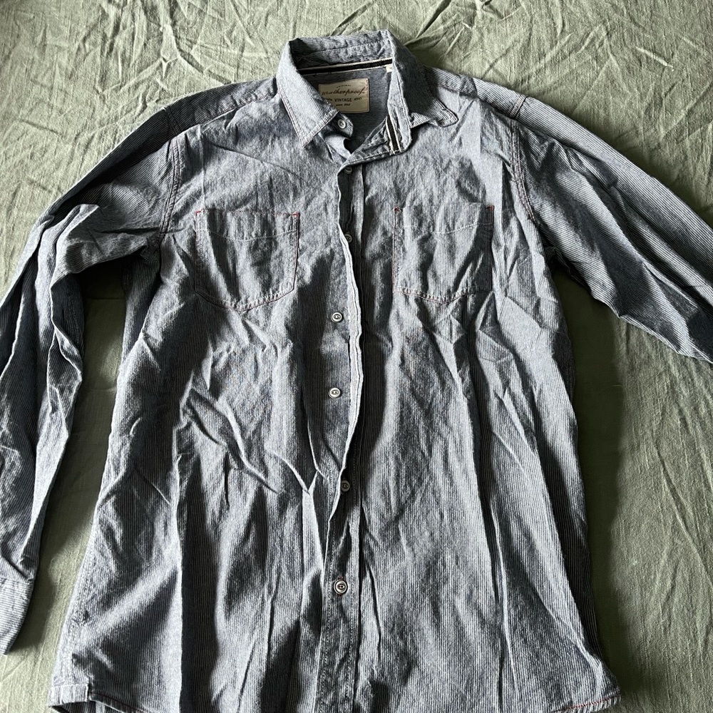 Men’s Vintage Double Pocket Button Down